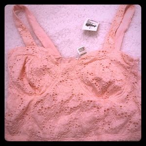 Light pink crop top never worn